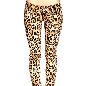 Tripp NYC Leopard Print Skinny Fit Jeans